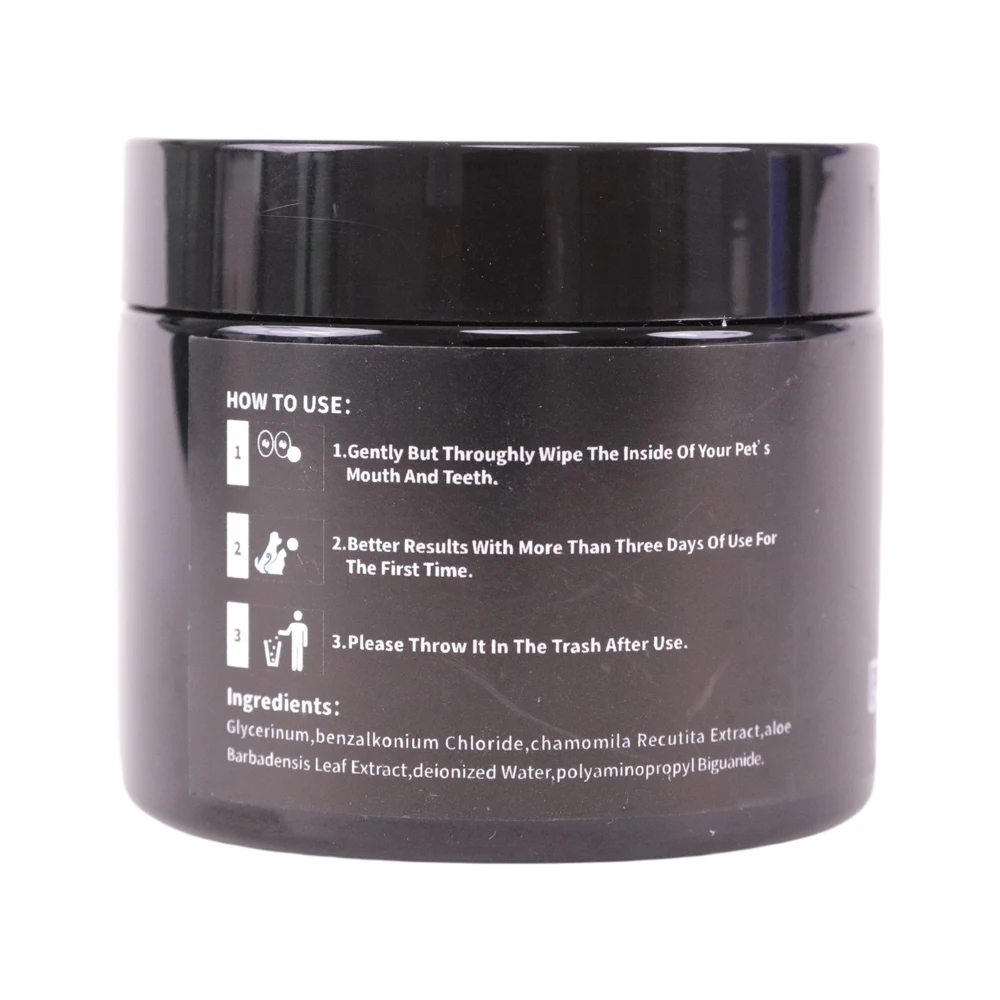 Private Label Aroma Grooming Accessory Sustainable Pet Cleaning Gloves and Eye Wipes for Small Dogs and Cats