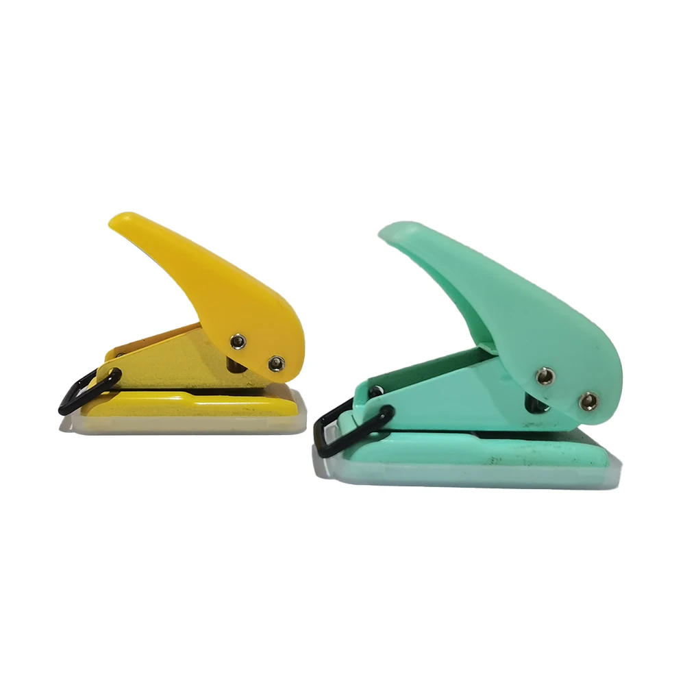 Custom logo mini one hole 1.5mm mini paper punch for home office school