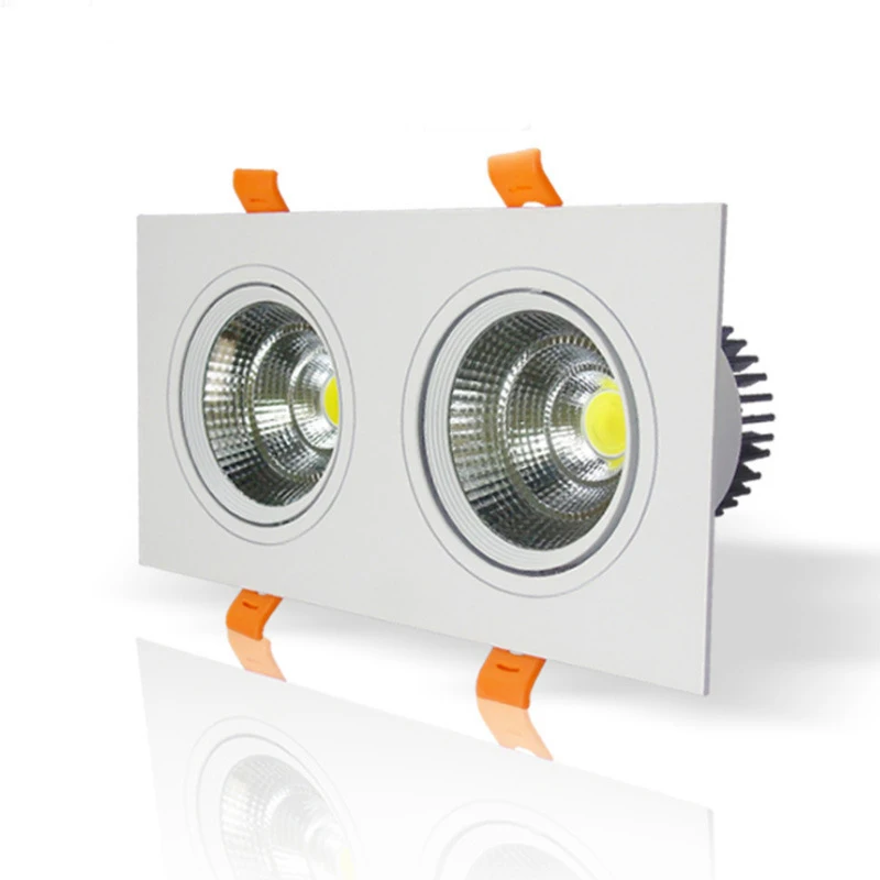 
COB bean gall lamp double head 5W 7W 12W 30W three head LED spotlight Ceiling Spot Down electric grill light with DDP service 