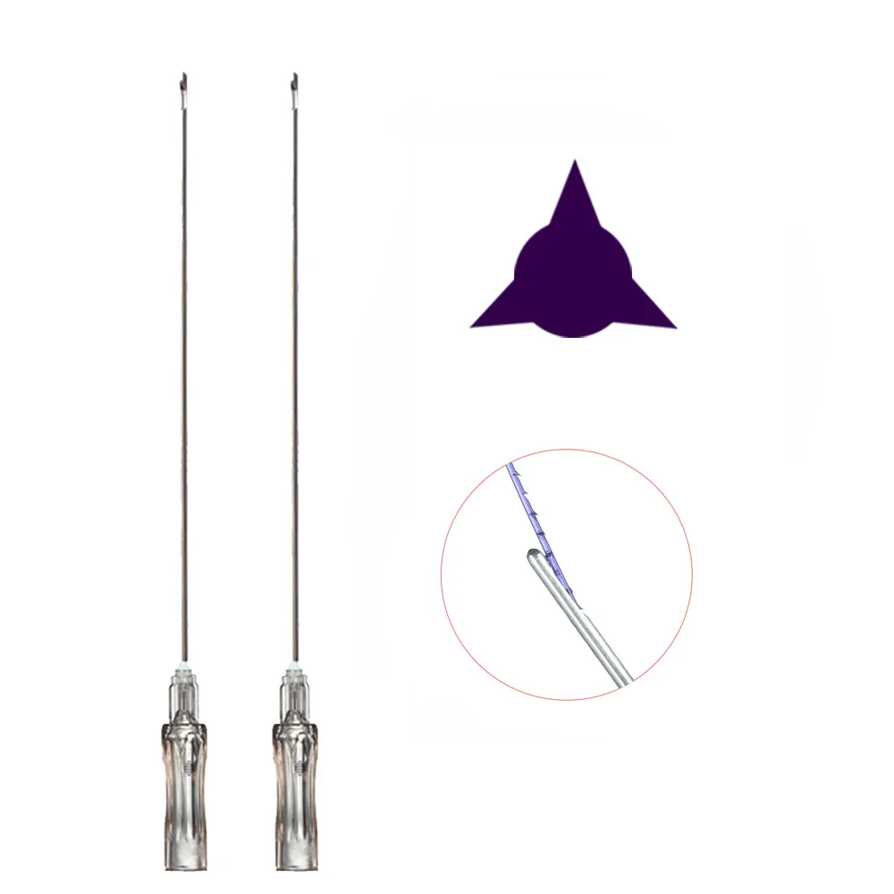 Корейская CE сертификация 18 г 60 мм Pdo 3d Cog Thread L Blunt Cannula Face Lift Thread