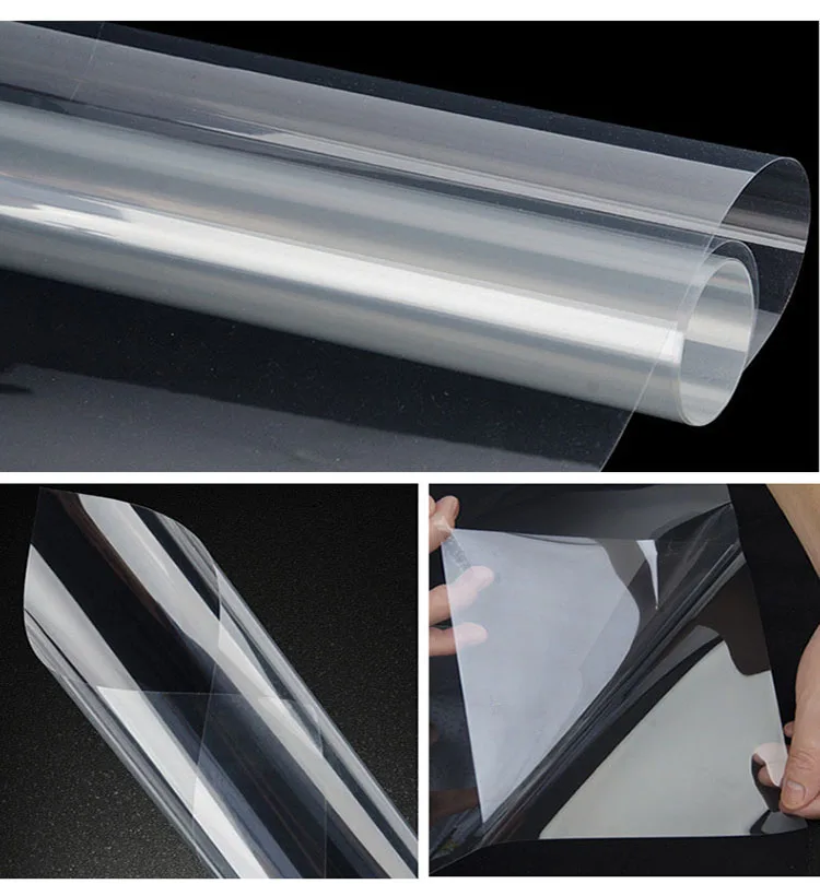 2mil 4mil 8mil 12mil PET Safety Window Film Transparent Explosion Proof Anti Scratch Protective Glossy window film