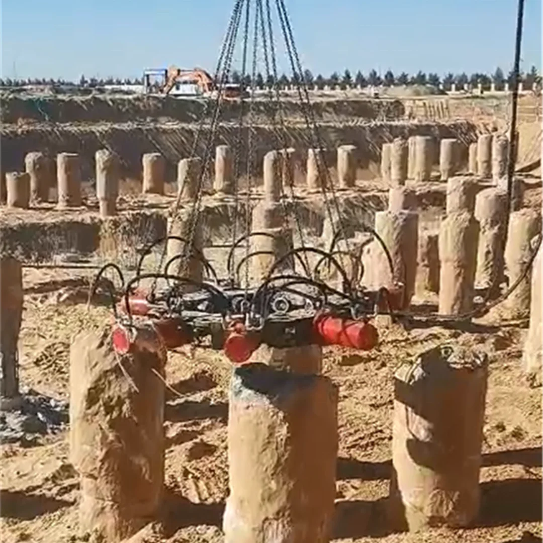 DINGLI Machinery Pile Breaker Circular Round Pile Cutter With 11 Modules Breaking Diameter 1150-1300mm
