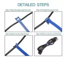 Wholesale price Cable ties Nylon hook and loop adjustable straps