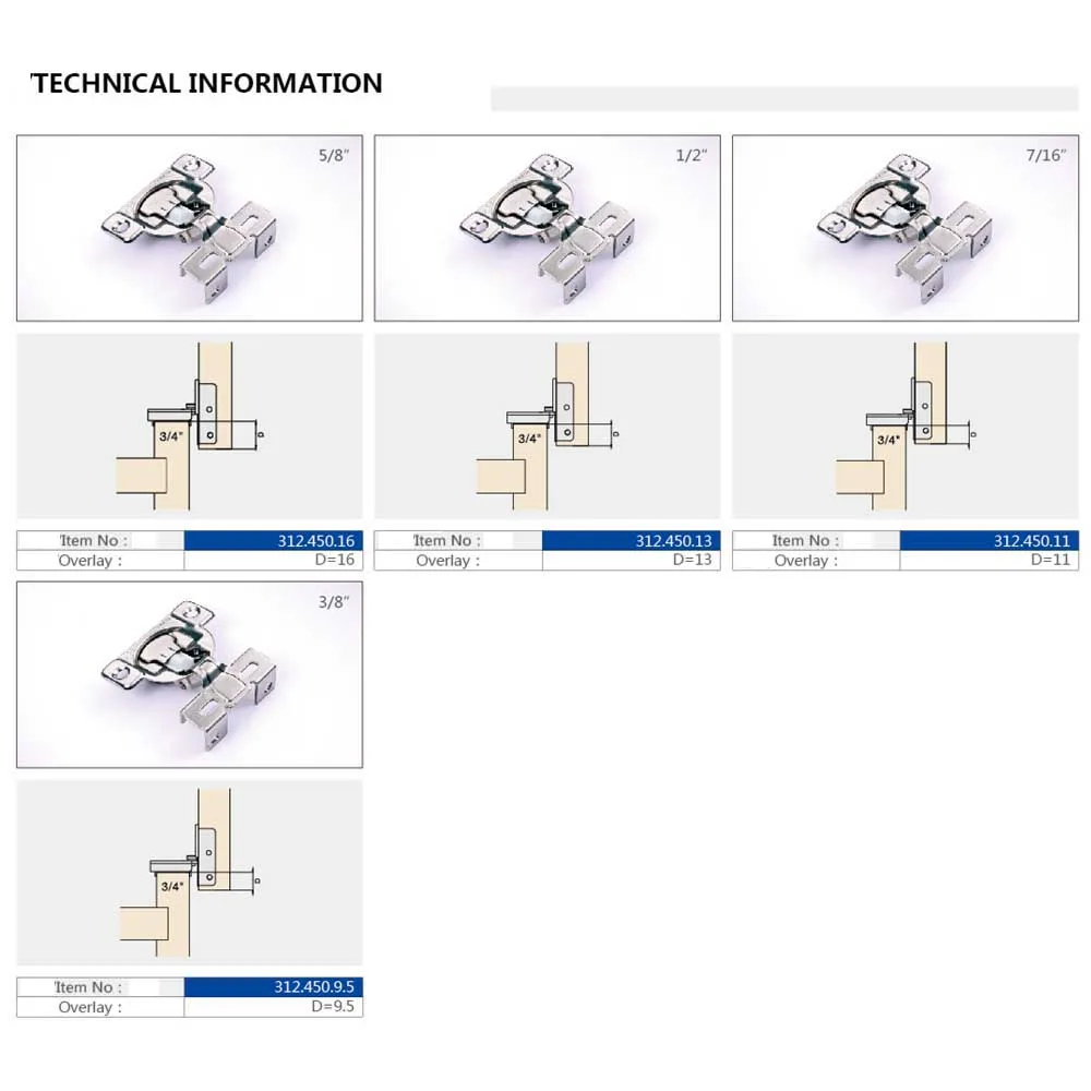 hardware fittings one way 2D adjustable locking hydraulic soft closing dtc cabinet conceal hinge