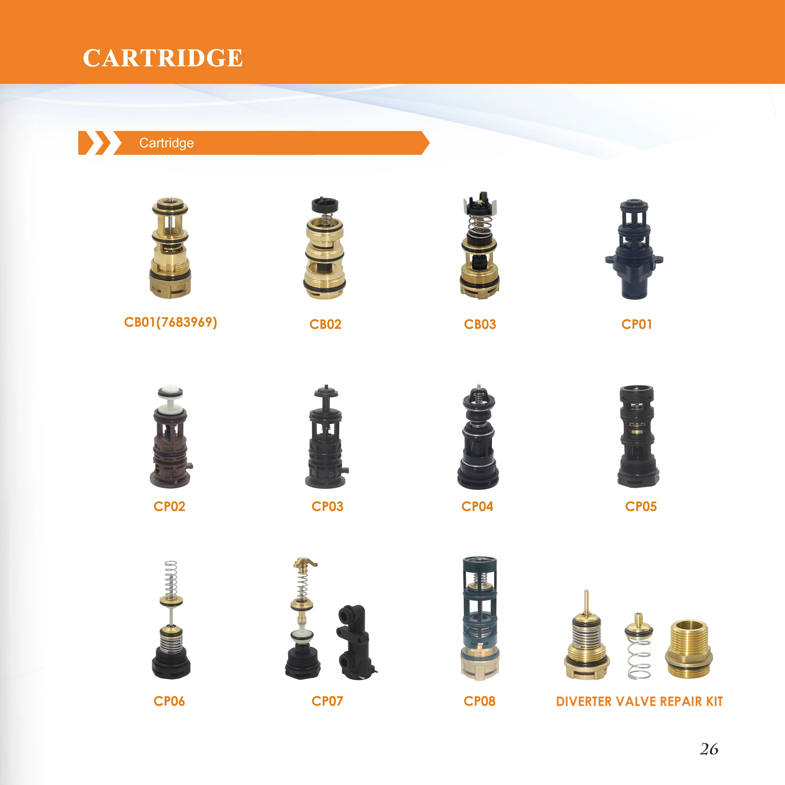 Brass cartridge valve DIVERTER VALVE REP AIR KIT  for fas boiler
