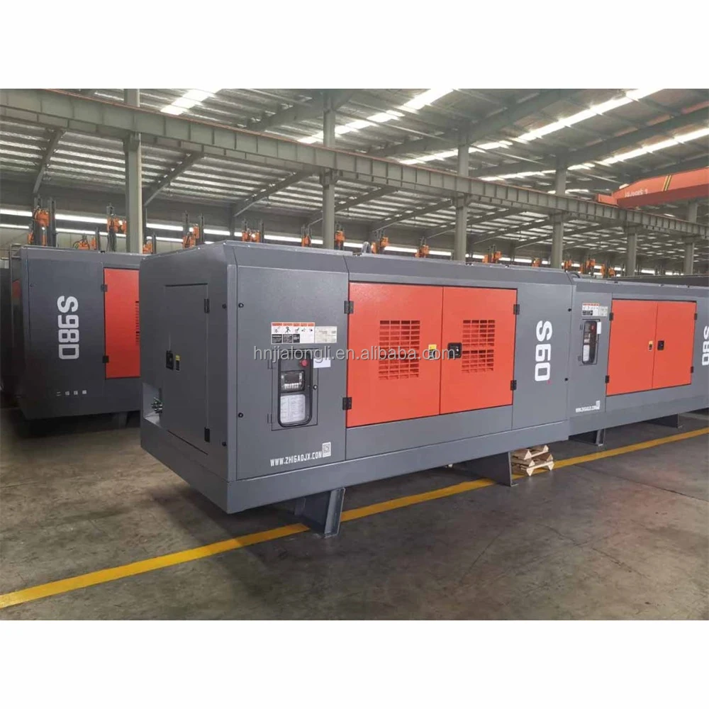 17bar 20bar Diesel mobile screw compressor mine air compressor