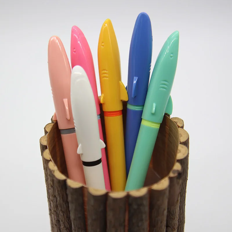 Kawaii 2022 New Design Shark series Promotional Plastic Novelty Fountain Pen With Custom Logo