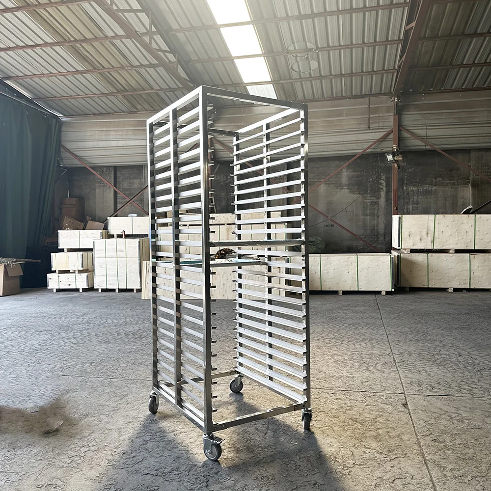 Kitchen Equipment Stainless Steel Metal Bread Baking Pan Rack Trolley/Dehydration Trolley Oven Rack with Customized Size