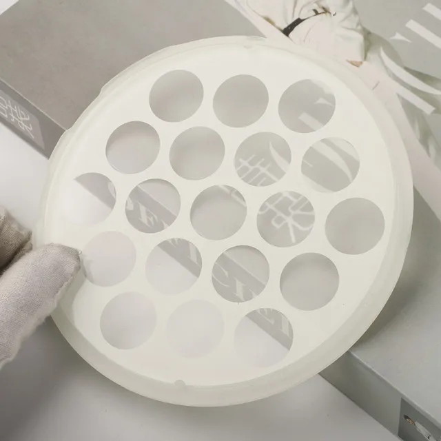 LED Light Customized CNC cutting irregular Round Step Tempered Cover Glass