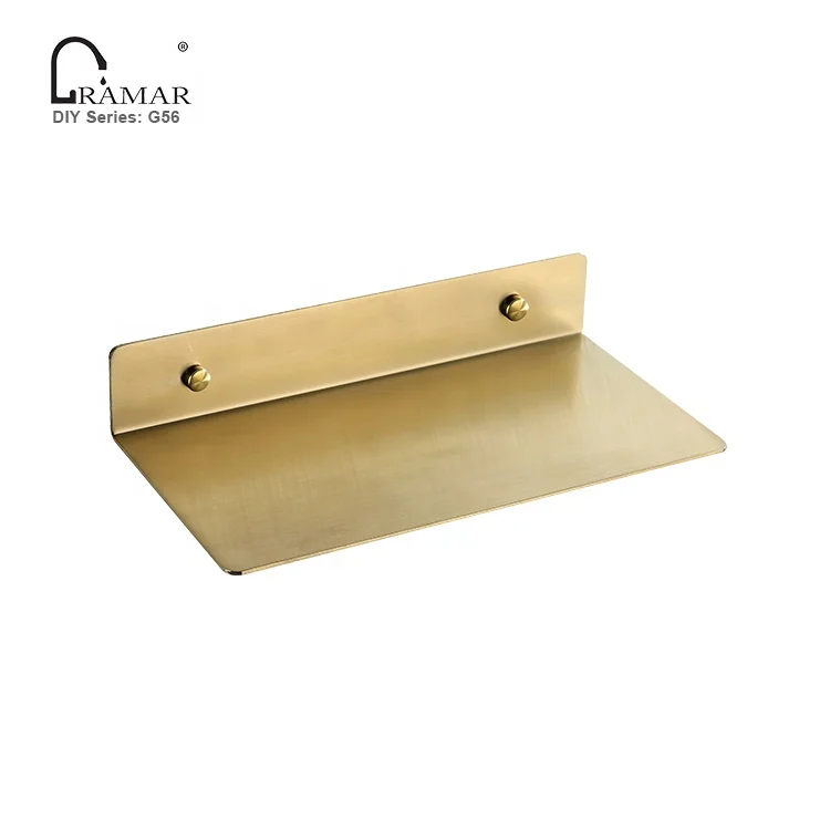 6.3 8.6 12.6 18.8 inch Luxury Bathroom Wall Mount Stainless Steel Shelf