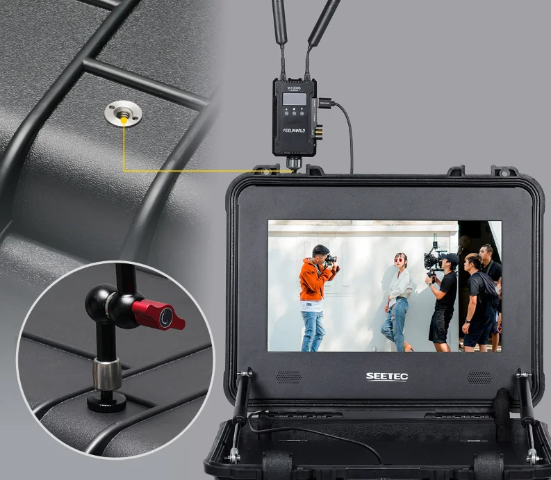 SEETEC WPC156 15.6 HDMI SDI USB broadcast monitor h 1000ni High brightness live broadcast monitor Full HD suitcase monitor