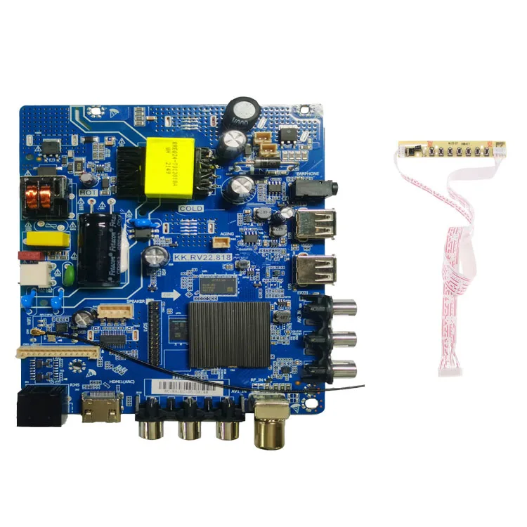KK.RV22.818 Universal Led Lcd TV Mainboard  45W Big Power Combo Mother Board 1+8G Smart Main Board 32inches  Android System Boar