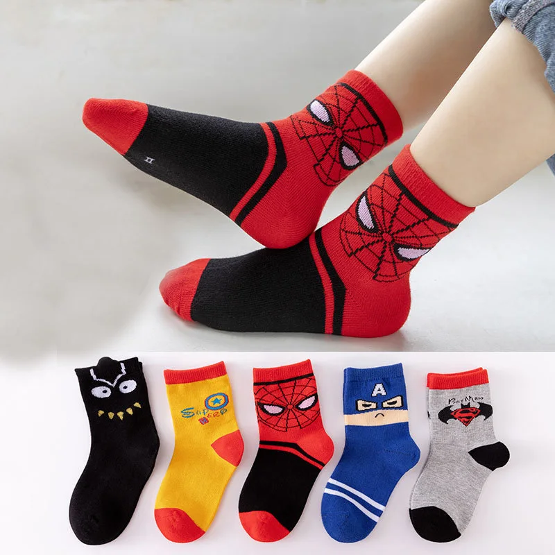 White Frill School Seamless Pack Kids Spiderman Boys Tutu Socks Supplier Long Kids School Socks Manufactured In China