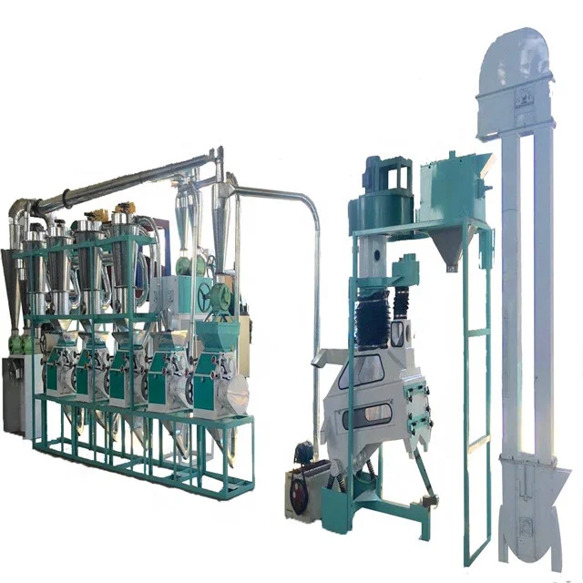 New Design Food Grade 5-15 Td  Maize  Grinding Milling Machine/Flour Processing Line