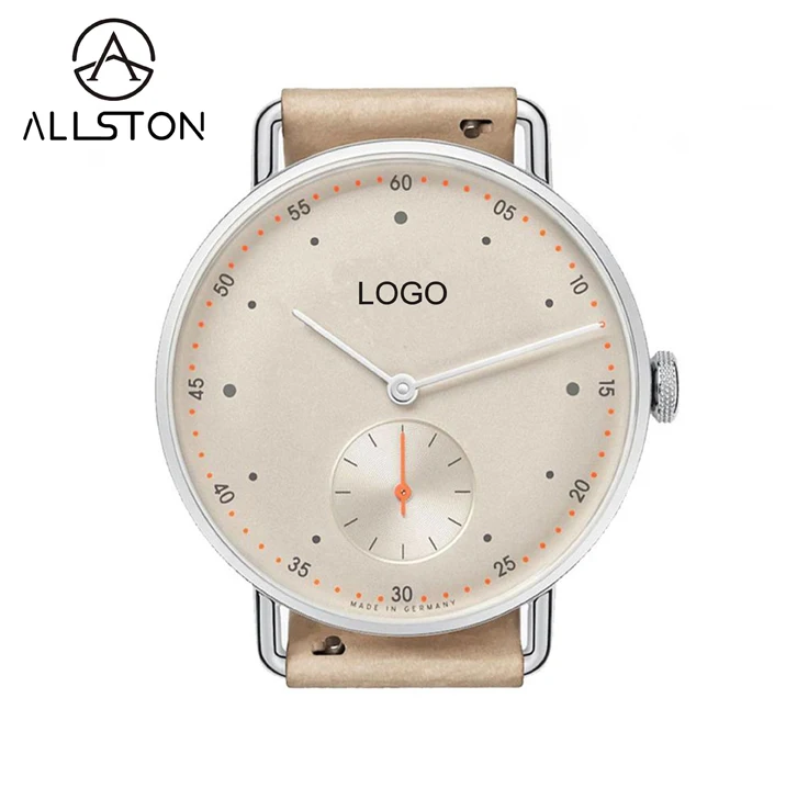 ASN-09 мужские часы с хронографом и кожаным ремешком