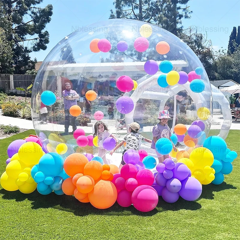Kids Party Balloons Fun House Giant Clear Inflatable Crystal Igloo Dome Bubble Tent Transparent Inflatable Bubble Balloons House