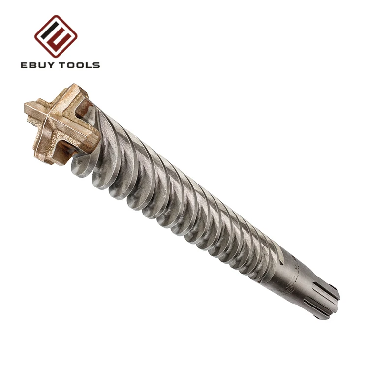 Good Quality Cross Tip SDS Plus Shank Electric Hammer Drill Bit SDS Drill Bit For Concrete  Marble Granite Drilling