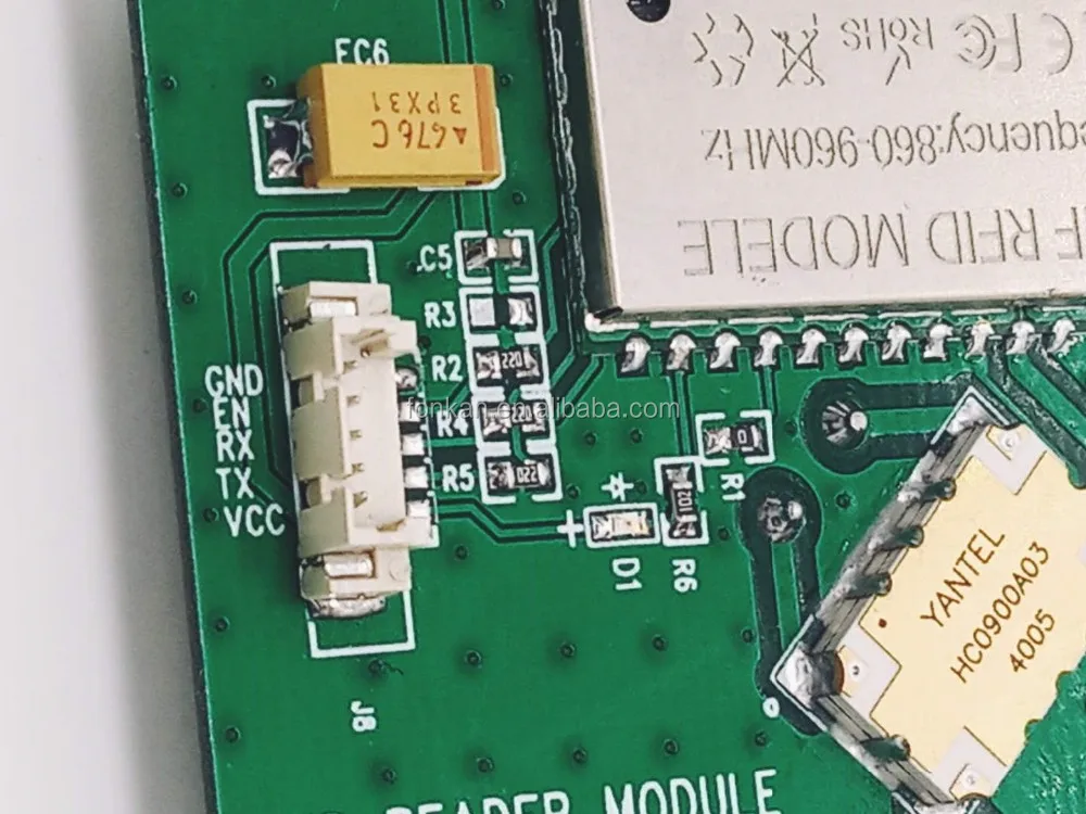TTL232 UHF RFID считыватель/записывающий модуль с керамической антенной
