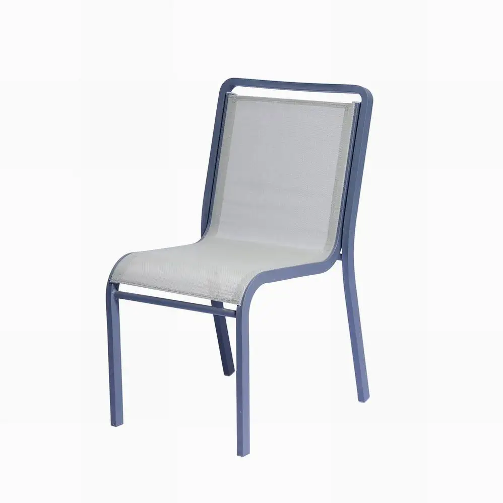 White Wrought Iron Aluminum Garden Chair Long Gold Color Outdoor Folding Green High Dinning Stack Garden Chair