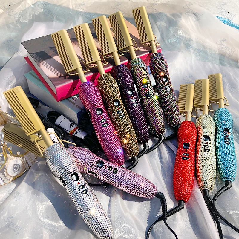 500 degrees High Heat hot pressing comb professional hot salon tools hot comb electric portable hot comb