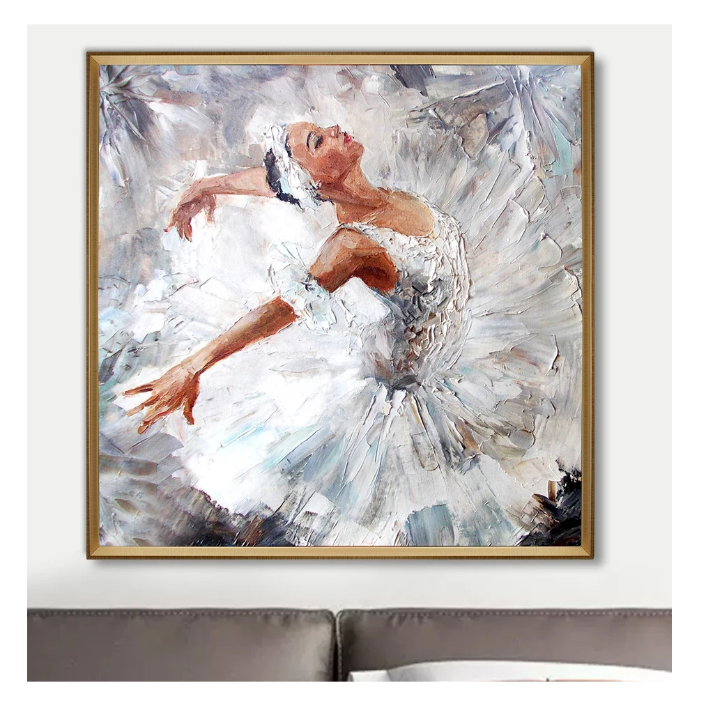 Factory Direct Hand Painted Art Oil Painting Canvas Plaster Texture Wall Art Tableau Decor Mural For Home Decor