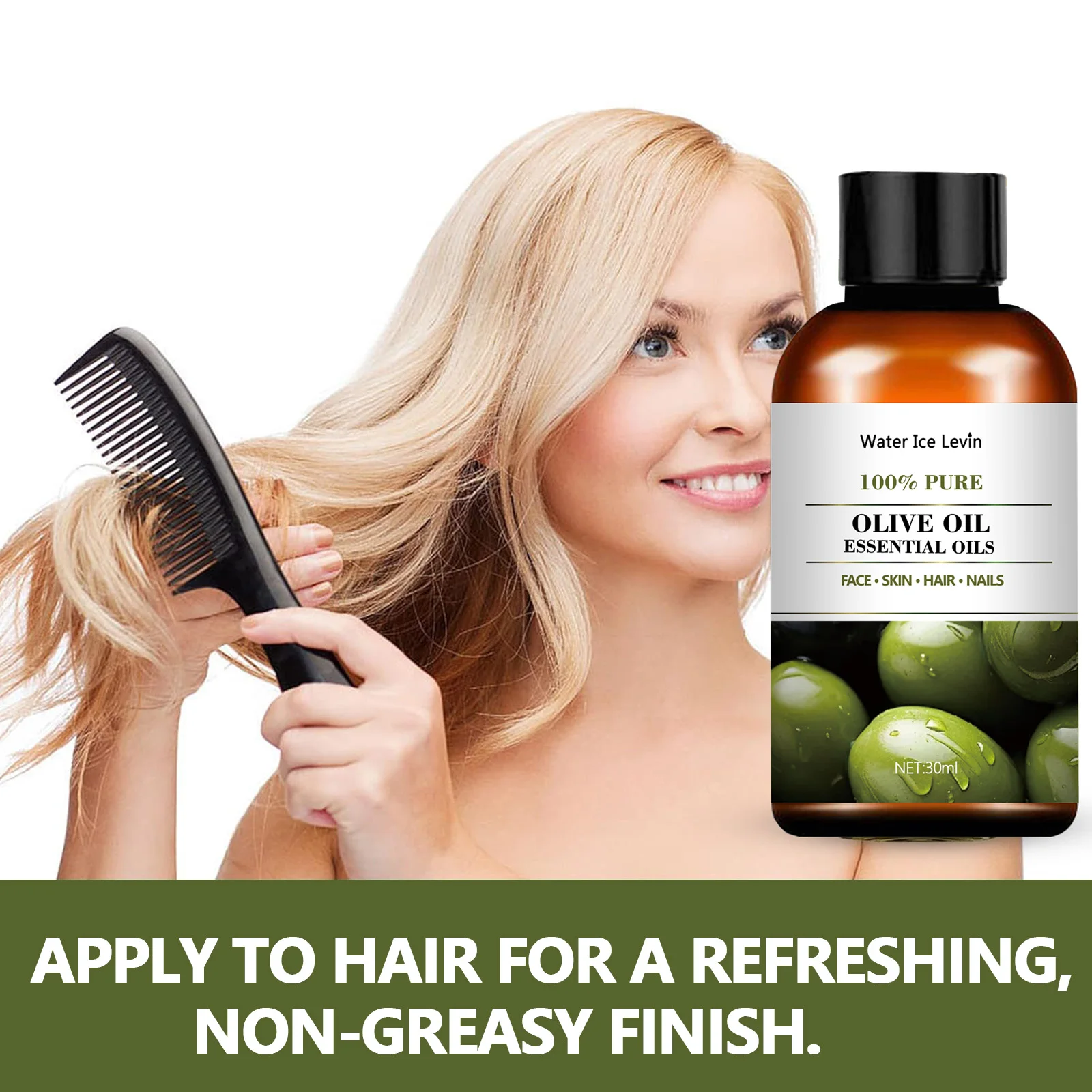 New multi-purpose skincare natural moisturizing olive body oil massage essential oi