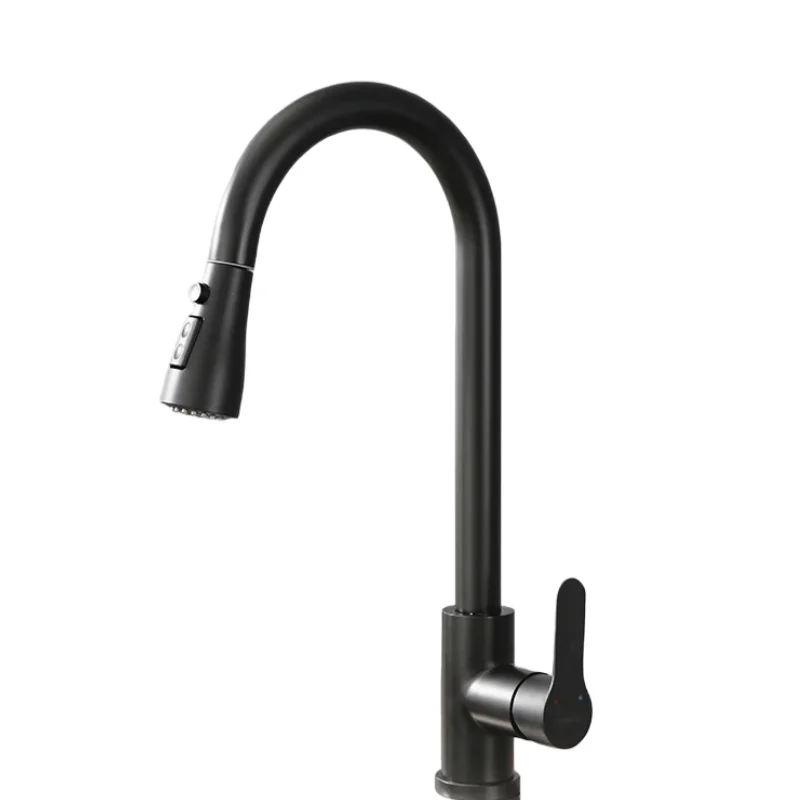New stainless steel 304 water tap modern kichen kitchen taps brass pull out sprayer kitchen mixer sink faucets