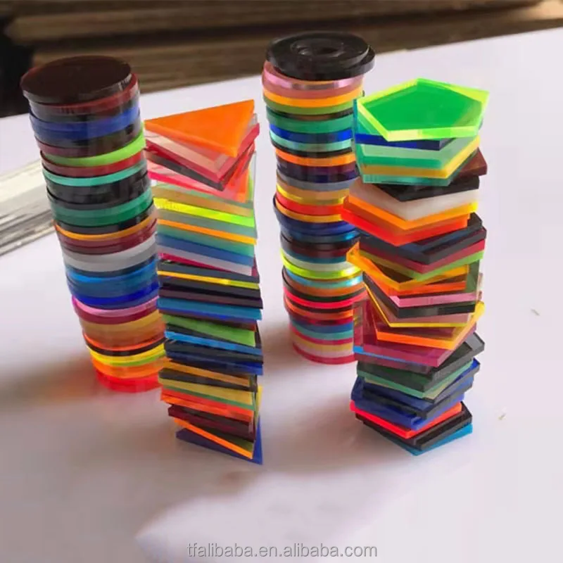 CNC cutting square, rectangular and various shapes acrylic sheets