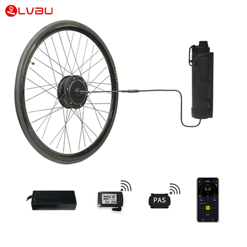 Front Rear Wheel 500W 350W 250W Electric Motor Bike Kit Manufacturers China For Bicycle With Throttle