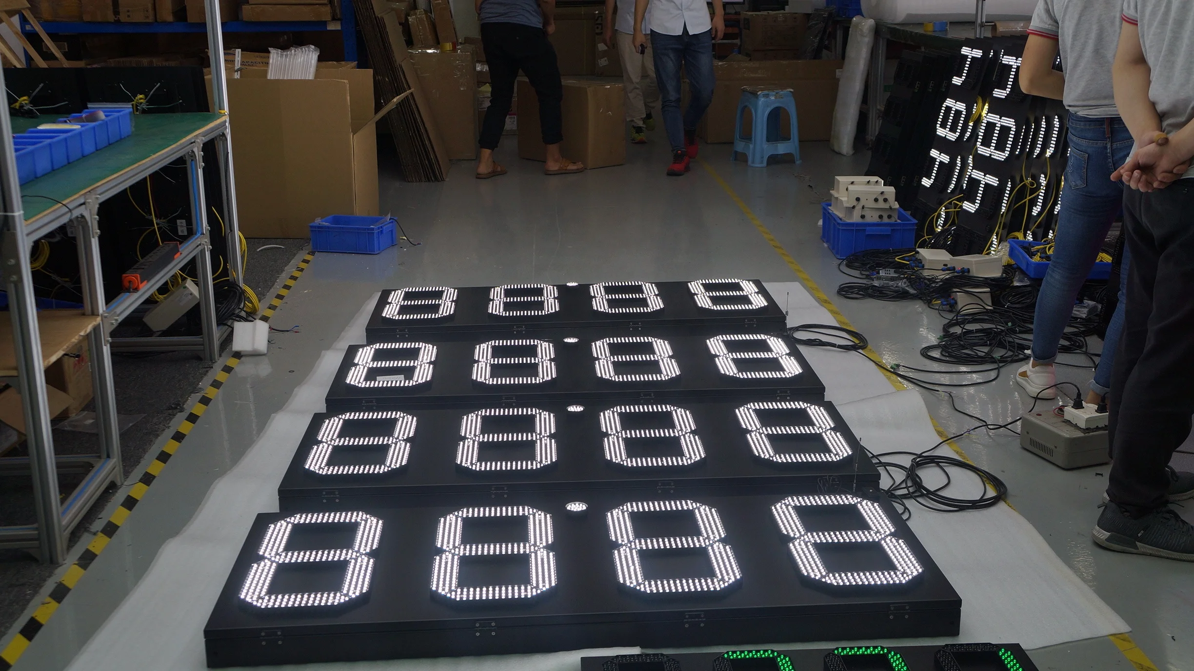 outdoor Waterproof 4 digit 7 segment LED White Display Board