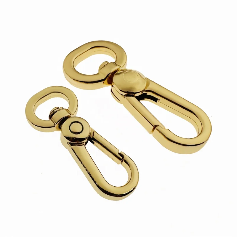 Wholesale fashion metal bag brass buckle metal bag hook swivel snap metal snap hook