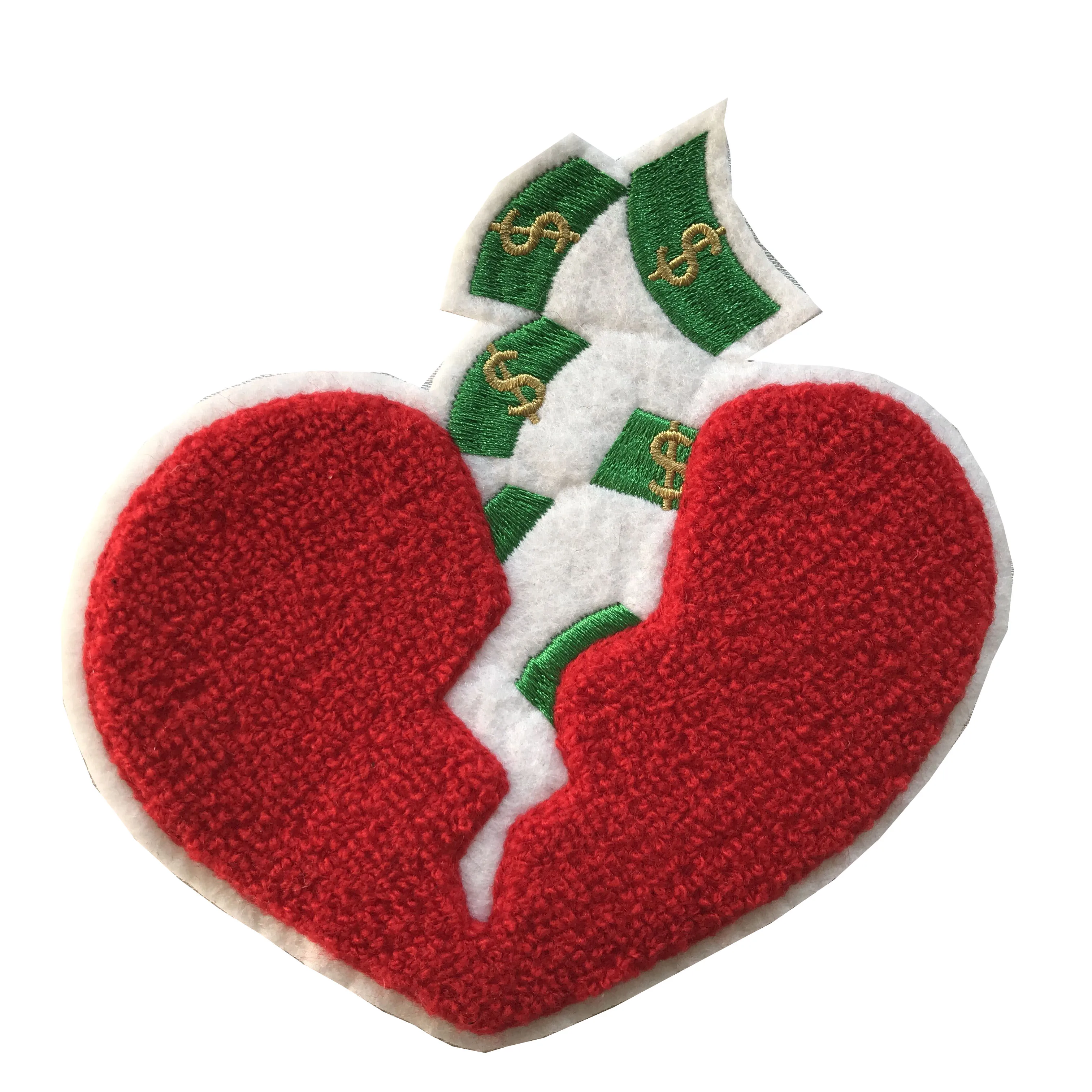 No Minimum Order Quantity Custom Brand Name Logo Chenille Letters Patches