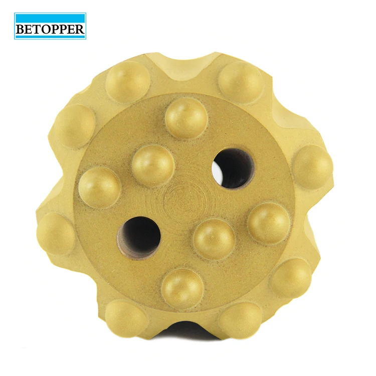 Betopper Brand Hotsale Top hammer drilling tools T45 89mm threaded rock drill button bit For Mining