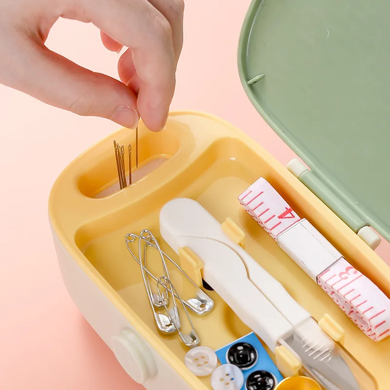 New Household Multifunction Sewing Kit Portable Sewing Storage Bag Set Hand Sewing Box with Accessories for Adults & Students