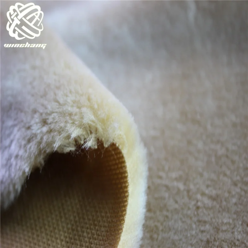 Wholesale Price  8mm 10mm 12mm 100% Polyester Boa Faux Shearling Fur Fake Fur Plush Fabric For Lining