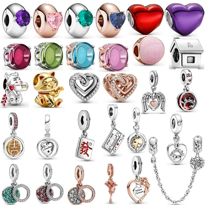 S925 silver beads elliptical camber gemstone string adorns couples gift charm