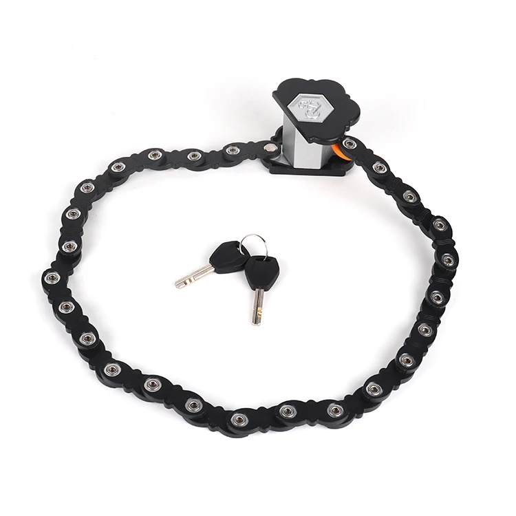 Hot Keyless Smart Bicycle Lock Fingerprint Chain Bicycle Smart Lock Anti-Theft Electric Fingerprint Bike Lock