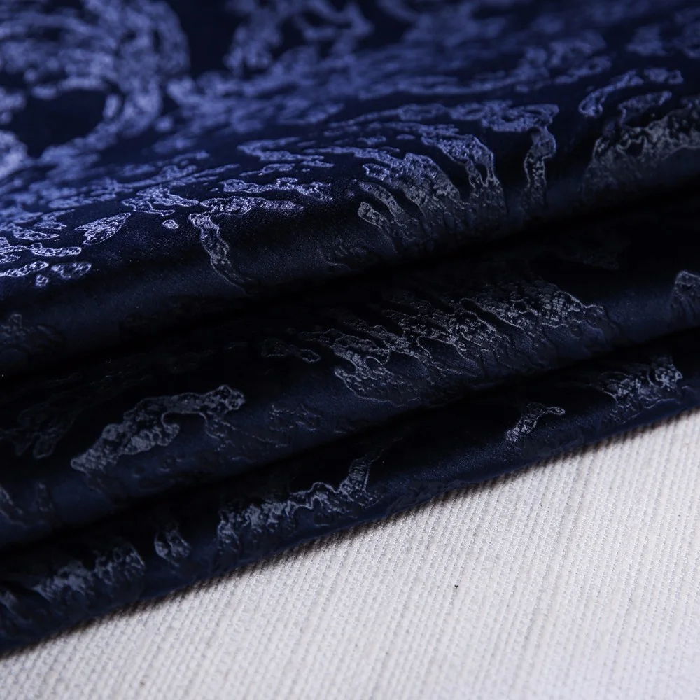 Emboss Velvet Fabric for100 Polyester Sofa Cover Cloth Embossed Velvet fabric Price Per Meter With Print