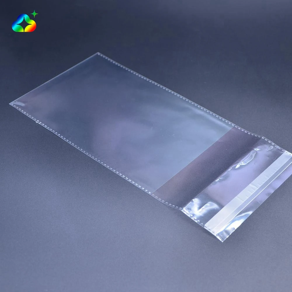 Factory Price Customized Packaging Transparent Clear Opp Plastic Bags With Self Adhesive