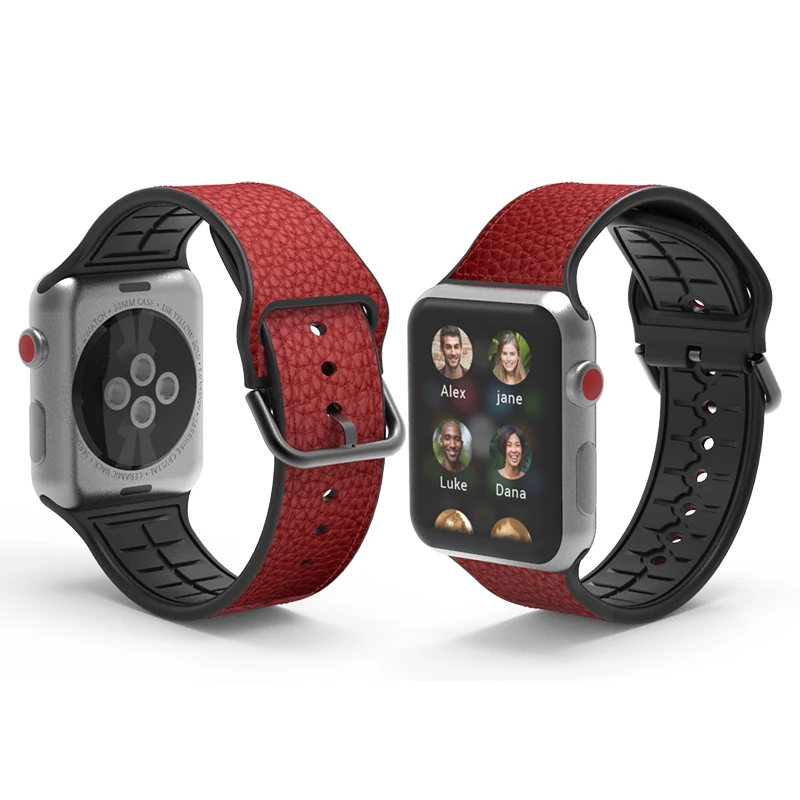 HMJ Genuine Leather Quick Release  22mm 20mm Customized design watch strap for Apple watch series ultra 8 7 6 5 4 3 2 1