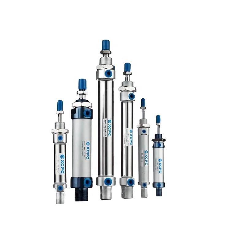 
High Quality Round MAL Micro Single Acting Stainless Steel Mini Air Pneumatic Cylinders 
