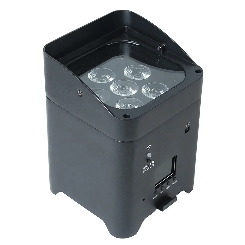 Wedding decoration remote control RGBWAUV 6in1 4pcs 18w battery par light wireless wifi led uplights