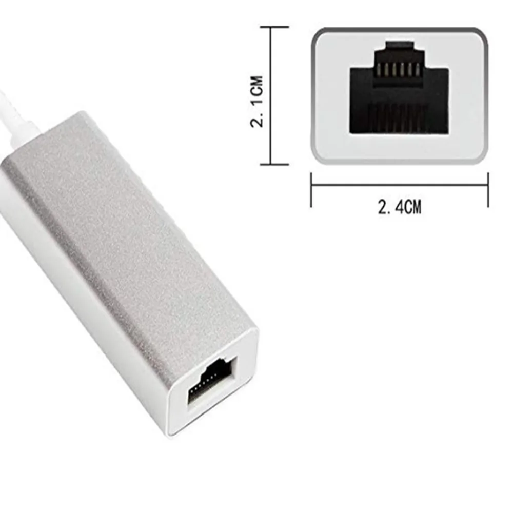  Адаптер USB C-Ethernet Тип C/Thunderbolt 3 к RJ45 gigabit сетевой адаптер