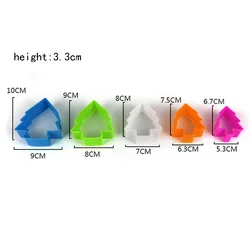 5pcs/set Cookies Cake Decorating Diy Baking Tools Heart Cookies Cutter Molds Fashion Useful Kitchen Tools