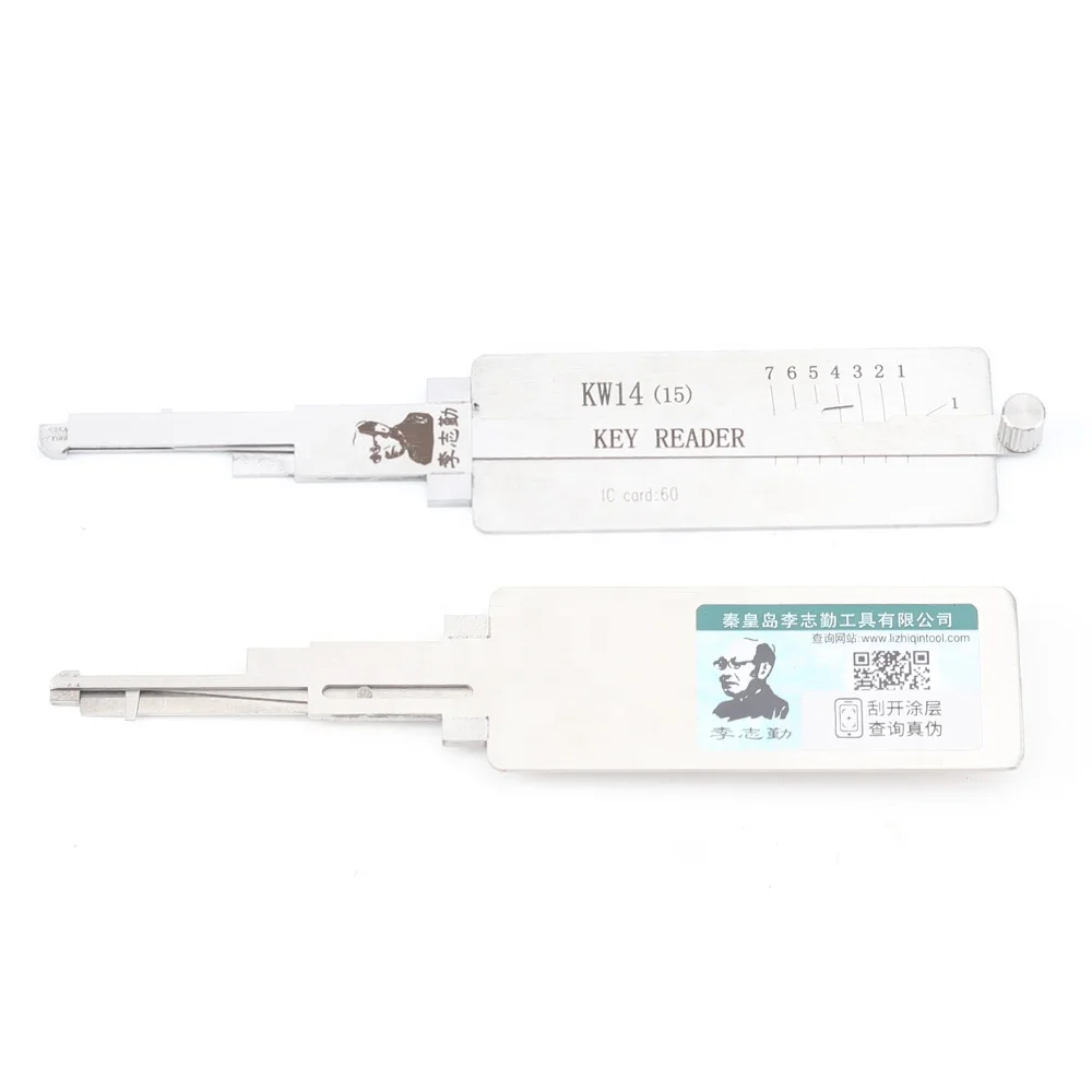 Lock Pick and Decoder Locksmith Tools KW14 (15) For Kawasaki Motorcycle Motor Lishi KW14(15) KEY READER 2 in 1