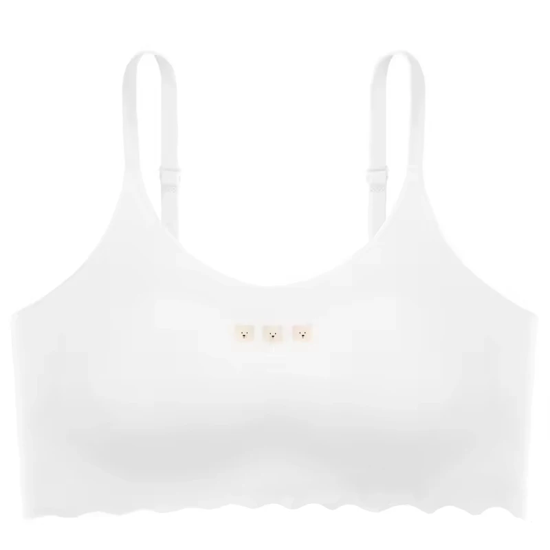 Y9241 Wholesale Children Kids Bra Thin Breathable Cute Seamless Bra for Kids Girls Lovely Printed Bra For Teenagers