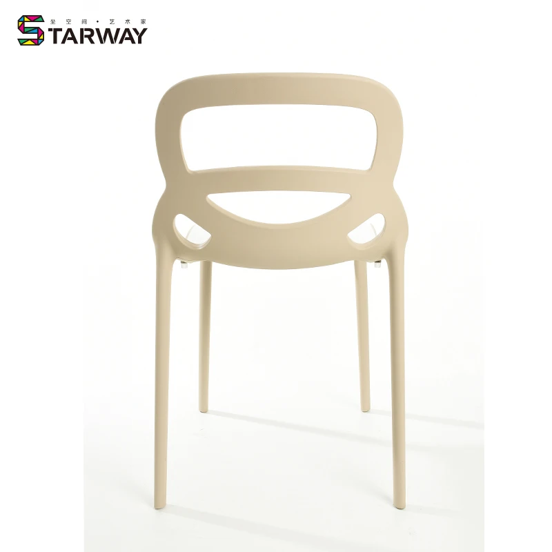 Оптовая продажа на заказ скандинавском стиле высококачественные дизайнерские стулья для ресторанов выдолбленные назад Pp пластиковый обеденный стул