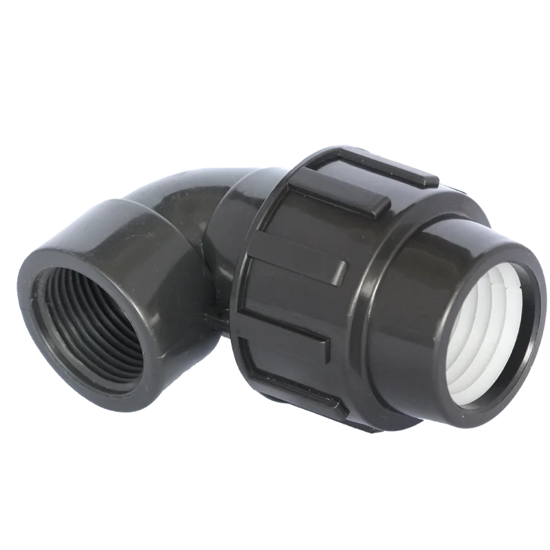 Compression PP Fitting Plastic Pipe and Fitting Pn16 Female Bend Elbow Fitting in Stock for Sale