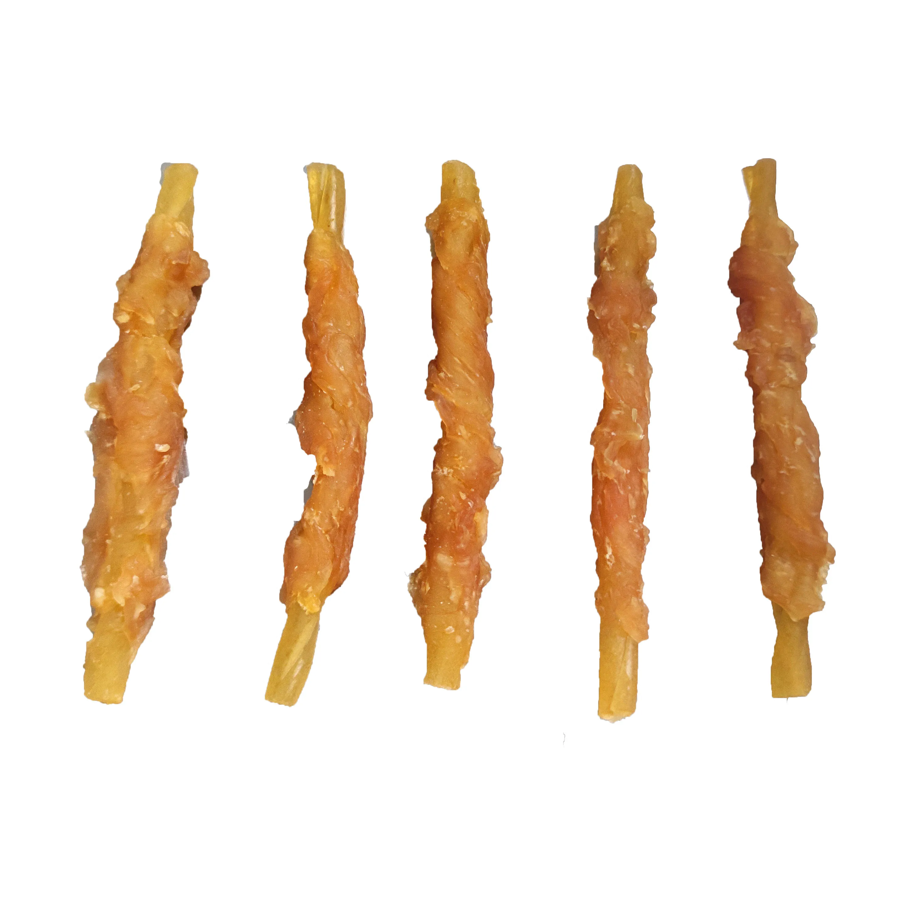 OEM ODM Factory Pet Food Dog Snack Dog Food Dog Treat Teething Stick Chicken Wrap Rawhide Bone