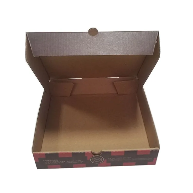 
Take Away custom foldable pizza corrugated paper delivery box 
